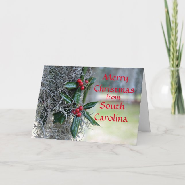 Merry Christmas from South Carolina Holiday Card (Front)
