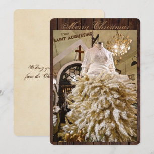 Merry Christmas from St (Saint) Augustine Florida Holiday Card