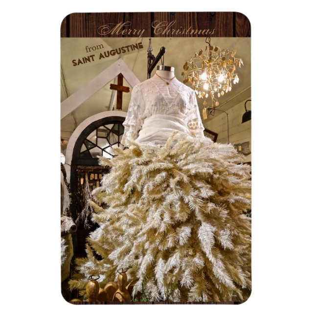 Merry Christmas from St (Saint) Augustine Florida  Magnet (Vertical)