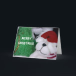 **MERRY CHRISTMAS** FROM STUFFED CHRISTMAS DOG HOLIDAY CARD<br><div class="desc">WISH THE "LITTLE BOY OR GIRL" IN YOUR LIFE A "MERRY CHRISTMAS" AND THEY WILL LOVE IT. THANK YOU FOR STOPPING BY ONE OF MY EIGHT STORES AND MERRY CHRISTMAS TO YOU!</div>