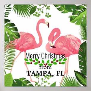 Merry Christmas from Tampa, FL Poster