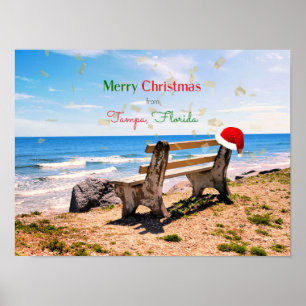 Merry Christmas from Tampa, Florida Poster