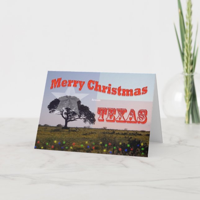 Merry Christmas from Texas Holiday Card (Front)