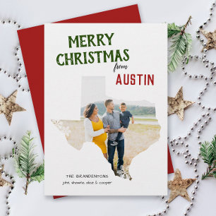 Merry Christmas from Texas One Photo Holiday Card