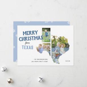 Merry Christmas from Texas Three Photo Card