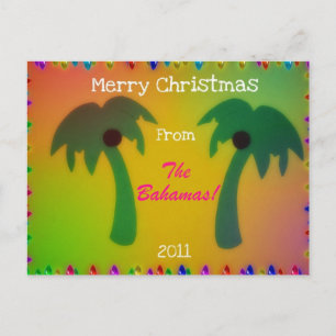 Merry Christmas from The Bahamas! Holiday Postcard