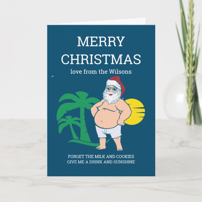 Merry Christmas from the Beach Card (Front)