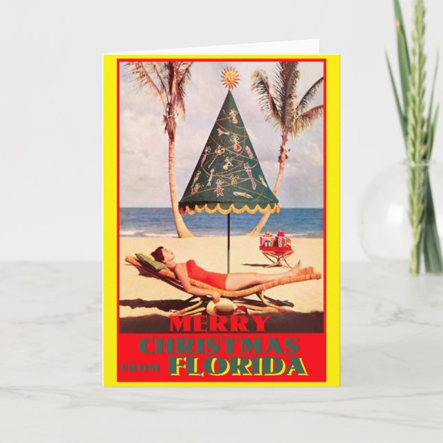 Merry Christmas from the Beach  Card (Front)