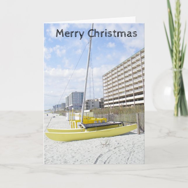 **MERRY CHRISTMAS FROM THE BEACH" HOLIDAY CARD (Front)