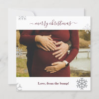 merry Christmas from the bump snowflakes photo