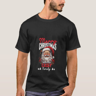 Merry Christmas From The Casey Family Santa Claus  T-Shirt