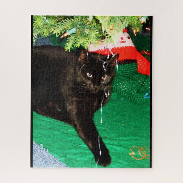 MERRY CHRISTMAS FROM THE CAT JIGSAW PUZZLE (Vertical)