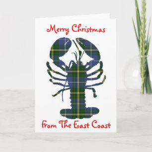Merry Christmas from the East Coast lobster Holiday Card