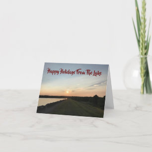 MERRY CHRISTMAS **FROM THE LAKE*** CARD