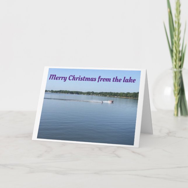 *MERRY CHRISTMAS* FROM **THE LAKE** CARD (Front)