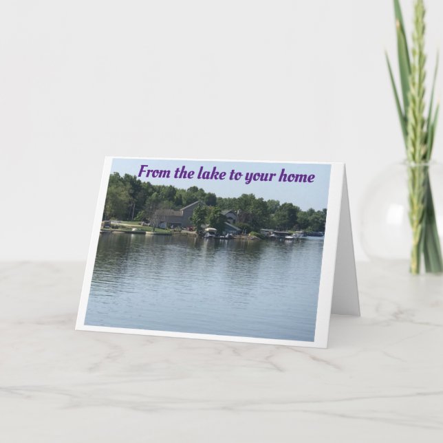 *MERRY CHRISTMAS* FROM **THE LAKE** CARD (Front)