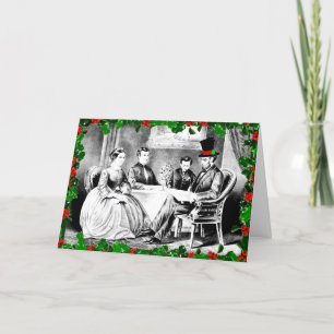 Merry Christmas From The Lincolns Holiday Greeting Card