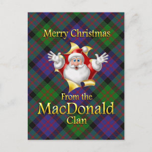 Merry Christmas From the MacDonald Clan Holiday Postcard