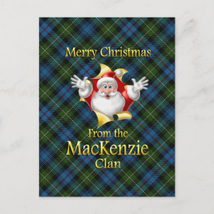 Merry Christmas From the MacKenzie Clan Holiday Postcard