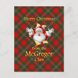Merry Christmas From the McGregor Clan Holiday Postcard