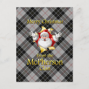 Merry Christmas From the McPherson Clan Holiday Postcard