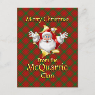 Merry Christmas From the McQuarrie Clan Holiday Postcard