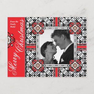 Merry Christmas from the Newly Weds Holiday Postcard
