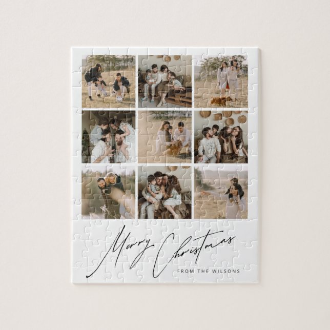 Merry Christmas From The Wilsons Puzzle (Vertical)