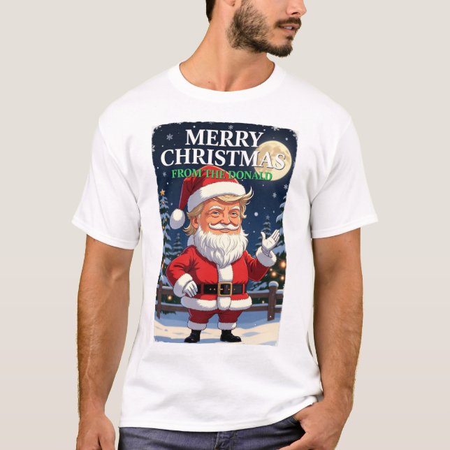 Merry Christmas From Trump T-Shirt (Front)