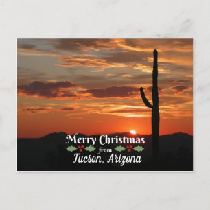 Merry Christmas from Tucson, Arizona Postcard