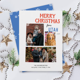 Merry Christmas from Utah Multi Photo Card
