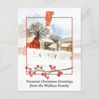 Merry Christmas from Vermont Farm Personalised