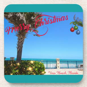 Merry Christmas from Vero Beach Florida Oceanfront Coaster