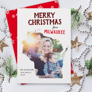 Merry Christmas from Wisconsin Photo Card
