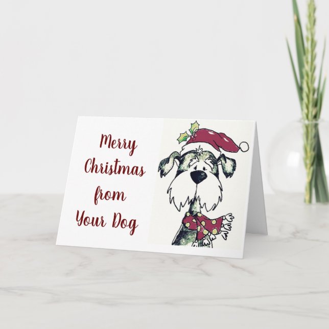 ***MERRY CHRISTMAS*** FROM ***YOUR DOG*** HOLIDAY CARD (Front)