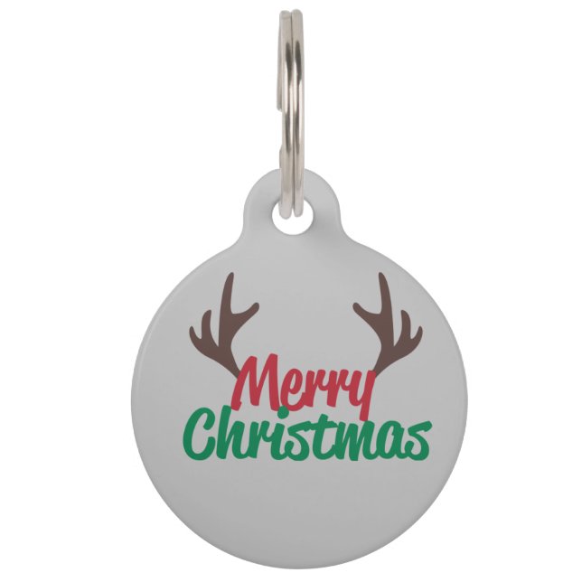merry christmas from your dog pet tag (Front)