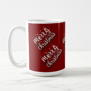 "Merry Christmas: Frosty Elegance Fashion Design" Coffee Mug