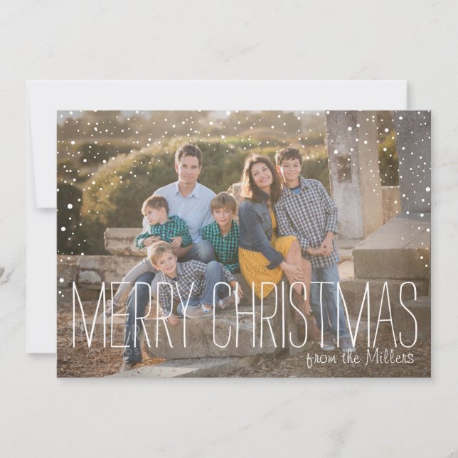 Merry Christmas Full Photo Holiday Card (Front)