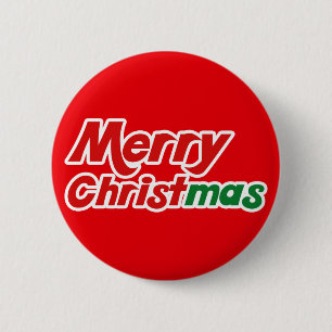 Merry Christmas Fun Flair Christian Buttons