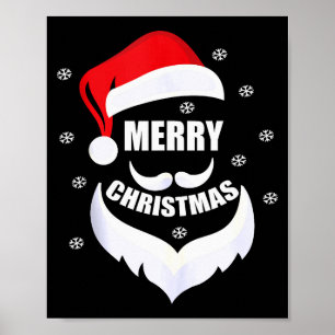 Merry Christmas -fun Santa Claus Father Xmas Boy G Poster