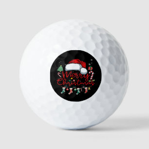Merry Christmas Funny Christmas Matching Classic Golf Balls