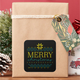 MERRY CHRISTMAS funny christmas Square Sticker