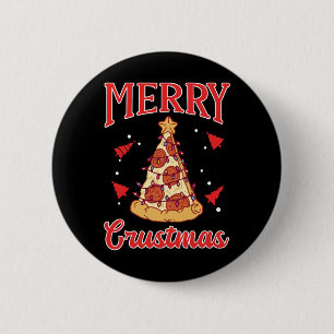 Merry Christmas Funny Christmas Tree Lights Santa 6 Cm Round Badge