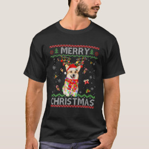 Merry Christmas Funny Corgi Dog Funny Xmas Ugly Sw T-Shirt