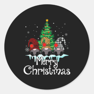 Merry Christmas Funny Family Matching Xmas New Yea Classic Round Sticker