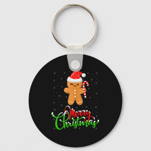 Merry Christmas Funny Gingerbread Cookie Baking Ch Key Ring