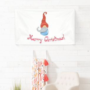 Merry Christmas Funny Gnome Banner – Festive