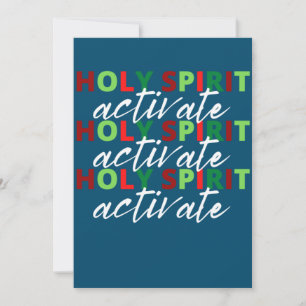 Merry Christmas Funny Holy Spirit Activate Invitation