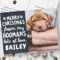 Merry Christmas Funny Modern Pet Custom Photo