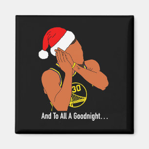 Merry Christmas Funny Night Night Sketll Player Sp Magnet